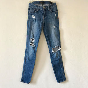 Genetic Denim Ripped Blue Shya Skinny Jeans